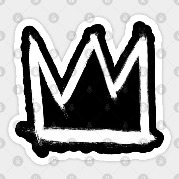 MLK - King's Crown Sticker by Buff Geeks Art